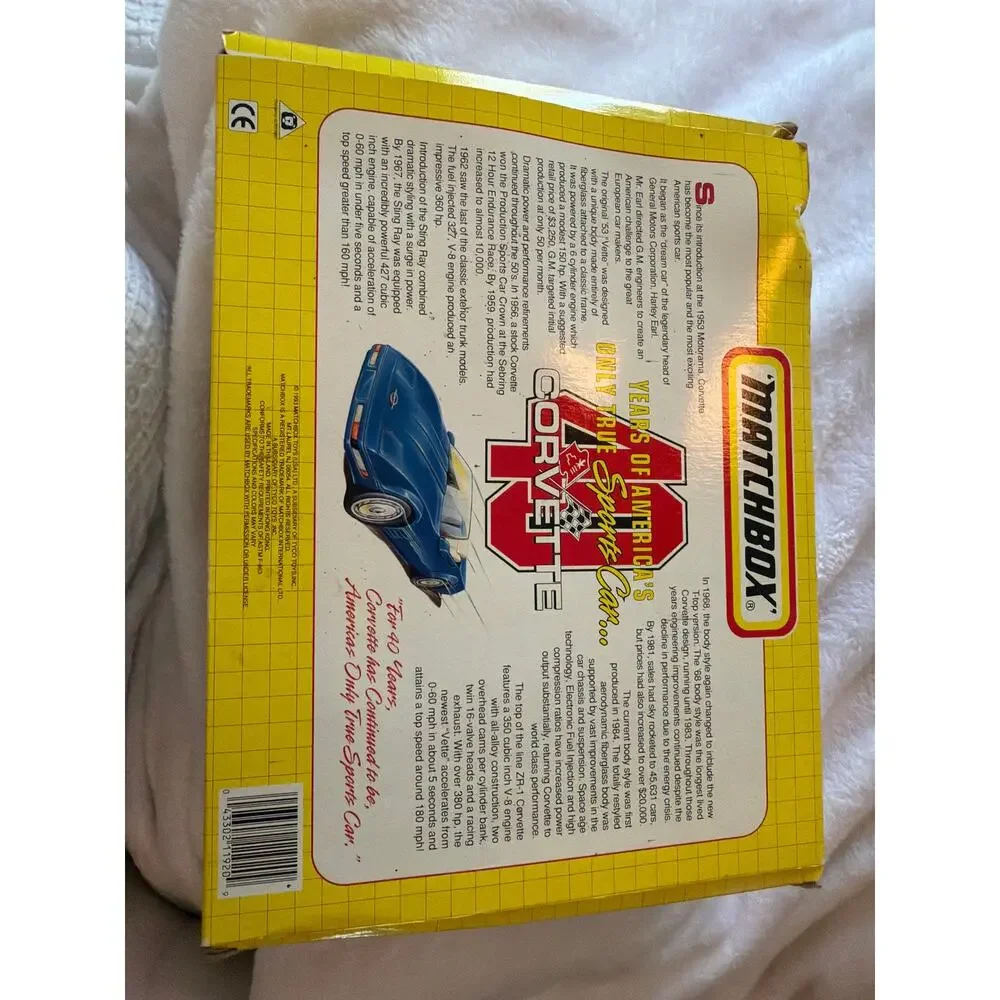 Matchbox 40th Anniversary Corvette Collector Set 5 Diecast Cars Limited Edition